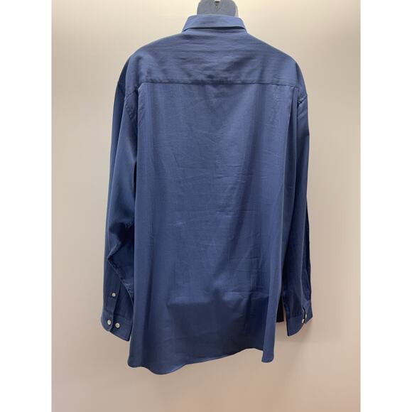 Ole Miss Vtg Button Down Blue Men’s Size 3X Club Colors 100% Cotton - Picture 2 of 8